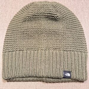 The North Face green beanie